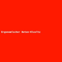Ergonomischer Beton-Klositz