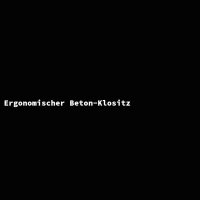 Ergonomischer Beton-Klositz