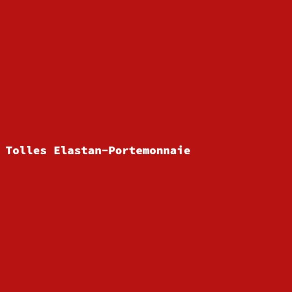 Tolles Elastan-Portemonnaie