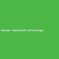 Enormer Kunststoff-Luftreiniger