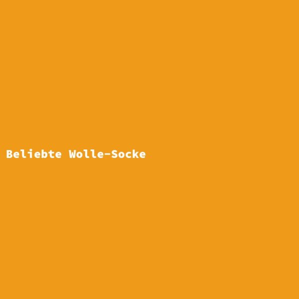 Beliebte Wolle-Socke