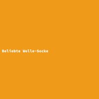 Beliebte Wolle-Socke