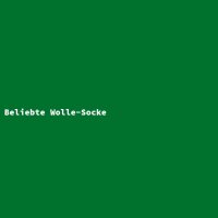Beliebte Wolle-Socke