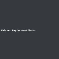 Weicher Papier-Ventilator