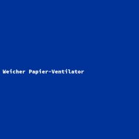 Weicher Papier-Ventilator