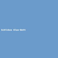 Schickes Glas-Bett