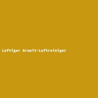 Luftiger Granit-Luftreiniger