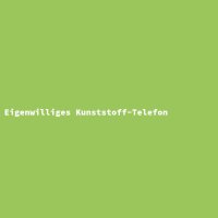 Eigenwilliges Kunststoff-Telefon