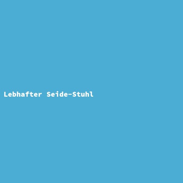 Lebhafter Seide-Stuhl